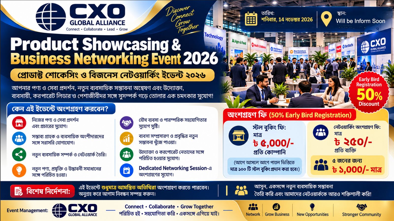 Product Showcasing & Business Networking Event 2026 - CXO Global Alliance